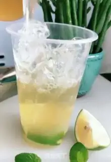 Make Lemon mint tea step 4