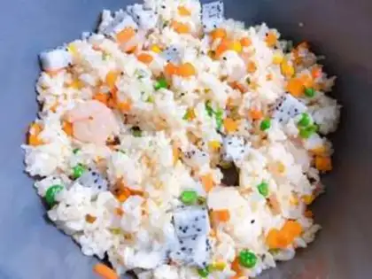Make Flamingo rice step 11