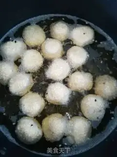 Make Pumpkin sesame ball step 8