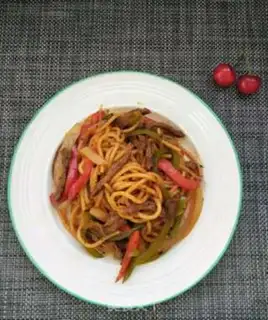 Make Black pepper willow pasta step 12