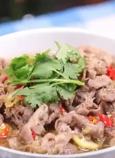 Make Sour soup, fat cow step 4
