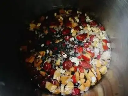 Make Black sesame dates oatmeal paste step 5