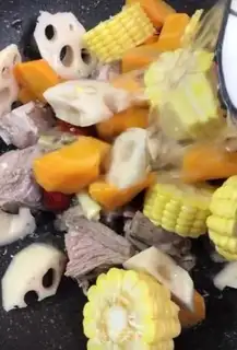 Make Corn lily steak soup step 4