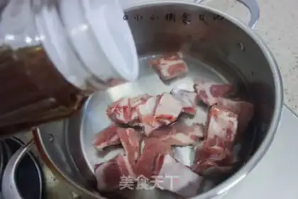 Make Corn steak soup step 1
