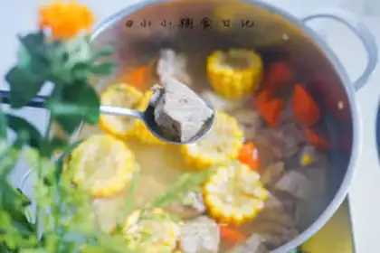 Make Corn steak soup step 12
