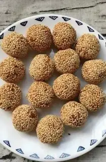 Make Banana sesame ball step 7