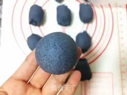 Make Black rice buns step 4