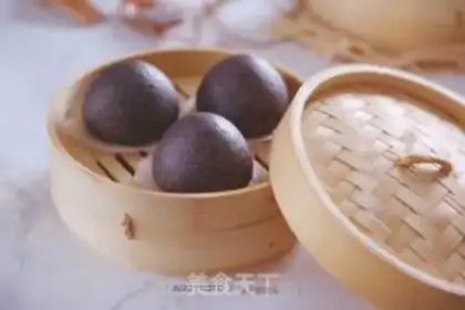 Make Black rice buns step 6
