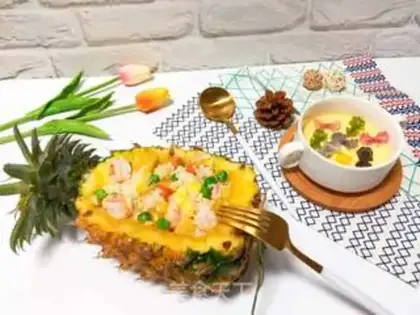 Make Pineapple rice step 16