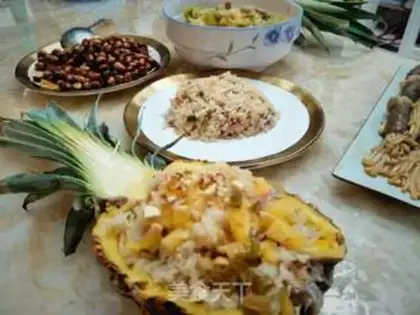 Make Pineapple rice step 7
