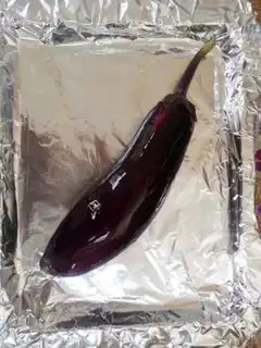 Make Scrambled eggplant step 0