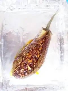 Make Scrambled eggplant step 3