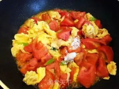 Make Tomato egg cover step 8