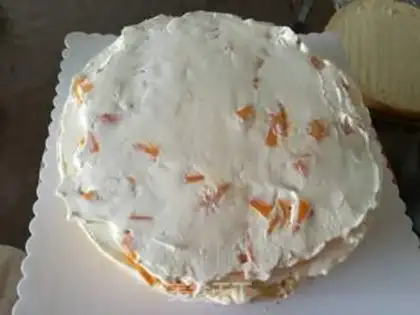 Make Butter birthday cake step 9
