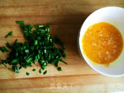 Make Cream egg fried rice step 1