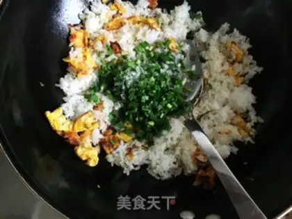 Make Cream egg fried rice step 4