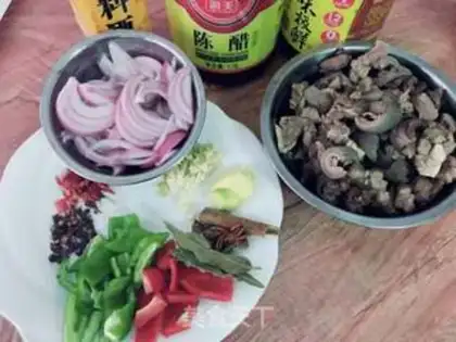 Make Dry pot lamb step 1