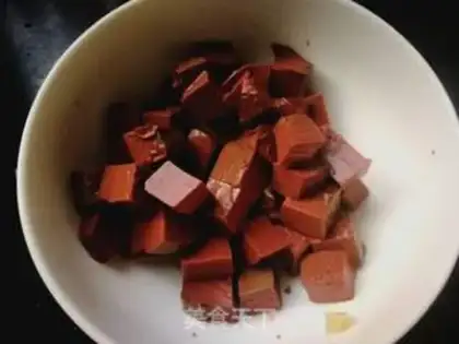Make Duck blood fan soup step 2