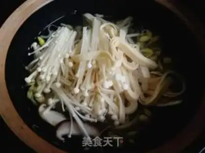 Make Duck blood fan soup step 4