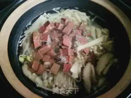 Make Duck blood fan soup step 6