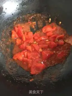 Make Potato noodles with tomato beef step 3