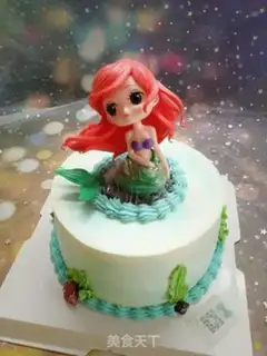 Make A mermaid princess cake step 9