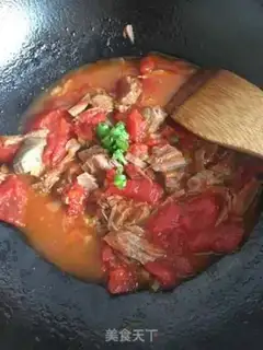 Make Potato noodles with tomato beef step 5