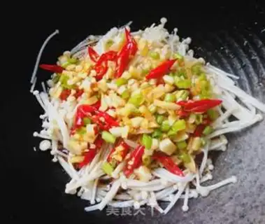 Make Frozen needle mushrooms step 7