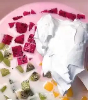 Make Fruit and ice cream step 3