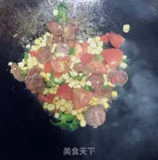 Make Corn sausage step 1