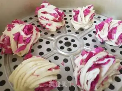 Make Wild rose rolls step 9