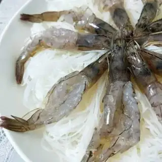 Make Garlic fan shrimp step 11
