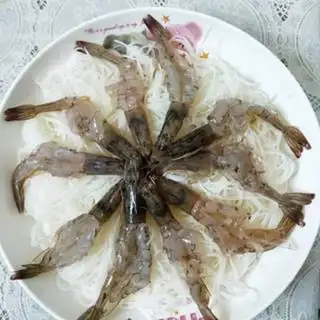 Make Garlic fan shrimp step 12