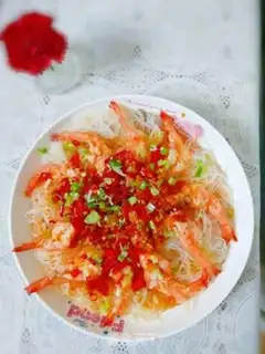 Make Garlic fan shrimp step 15
