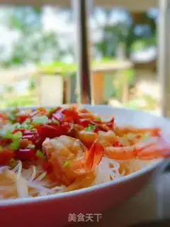 Make Garlic fan shrimp step 16