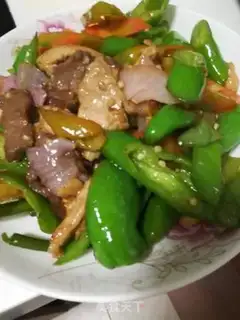Make Beef with pork and pepper step 3
