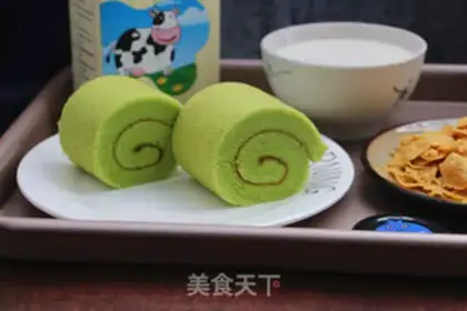 Make A spinach cake roll step 12