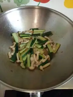 Make The cucumbers make white mushrooms step 8