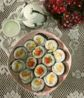 Make Family sushi approach step 7