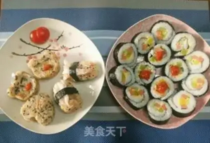 Make Family sushi approach step 8