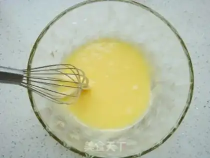 Make Sesame peaches step 1