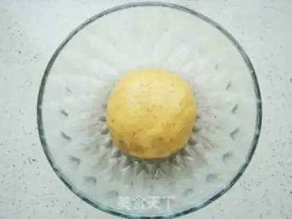 Make Sesame peaches step 5