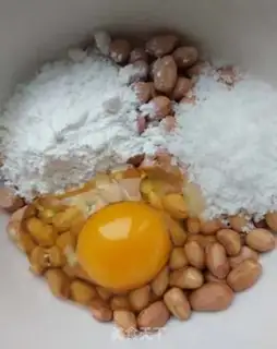 Make Souffle peanut rice step 1