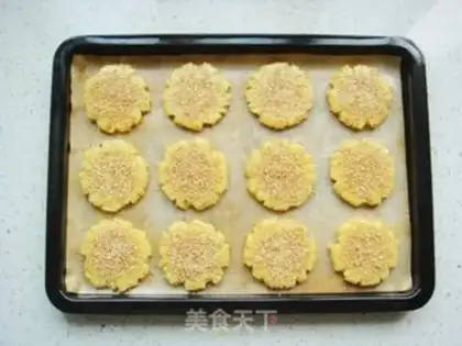 Make Sesame peaches step 9
