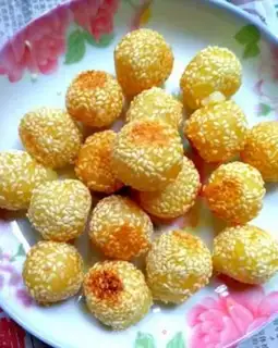 Make Potato sesame ball step 9