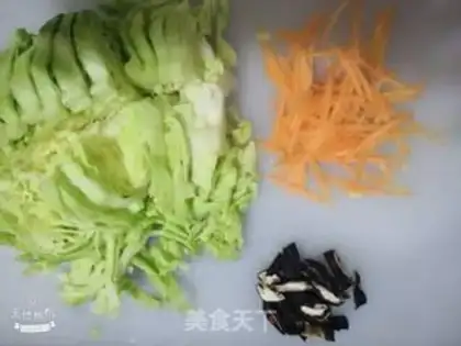 Make Fat intestine and river powder step 1