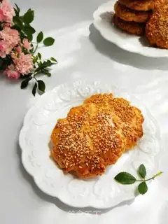Make Sesame peaches step 15
