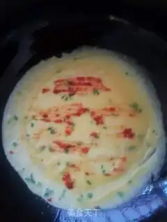 Make Egg burrito step 4