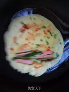 Make Egg burrito step 5