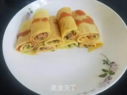 Make Egg burrito step 8